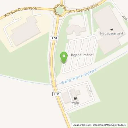 Standortübersicht der Tankstelle Agip Tankstelle in 39218 Schönebeck