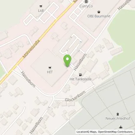 Standortübersicht der Tankstelle Kaiser Mineralöl u. Tankstellen GmbH in 59929 Brilon