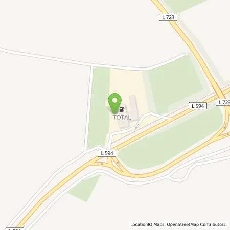 Standortübersicht der Tankstelle Total Station Herr Feininger in 69168 Wiesloch