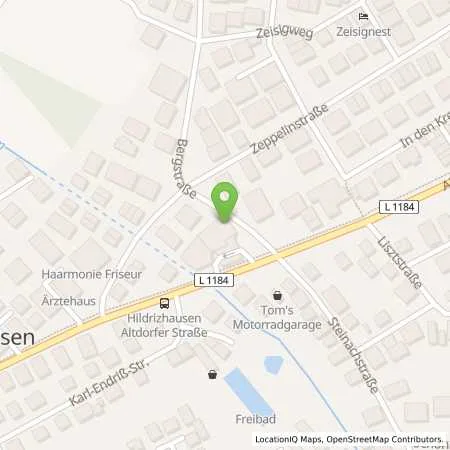 Standortübersicht der Tankstelle Esso Station Balle in 71157 Hildrizhausen