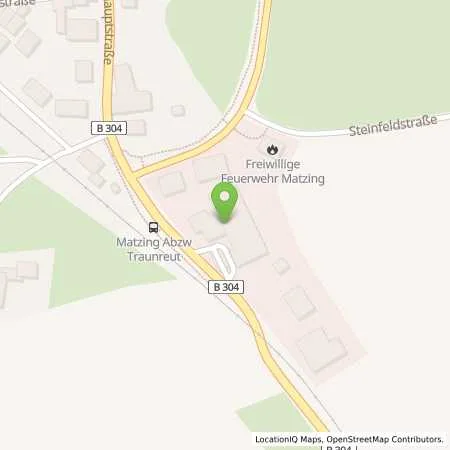 Standortübersicht der Tankstelle Tankstelle Wallner in 83301 Traunreut (Matzing)
