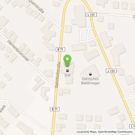 Standortübersicht der Tankstelle Star Tankstelle in 27404 Zeven