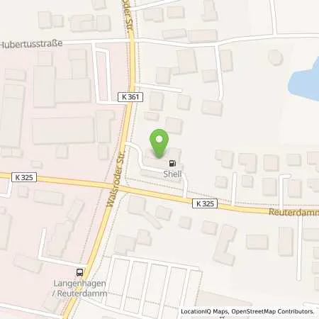 Standortübersicht der Tankstelle Shell Station Bernd Robben GmbH in 30853 Langenhagen