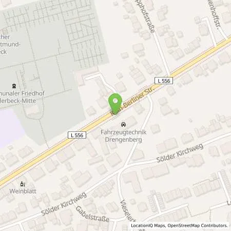 Standortübersicht der Tankstelle Cobra Fahrzeug Technik Drengenberg in 44287 Dortmund-Aplerbek
