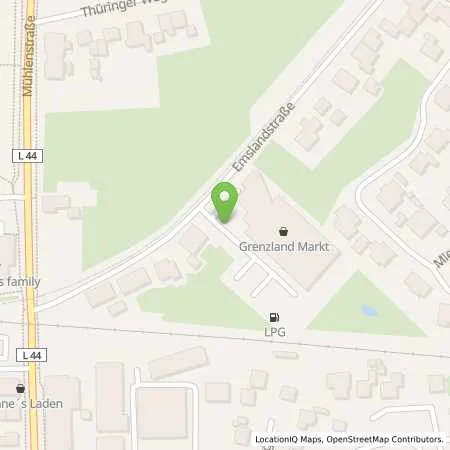 Standortübersicht der Tankstelle Grenzlandmarkt in 49824 Emlichheim