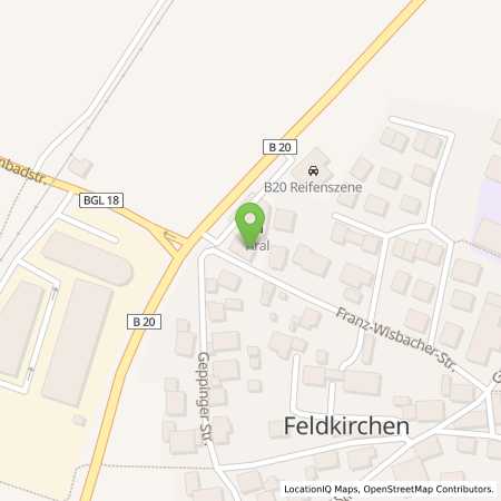 Standortübersicht der Autogas (LPG) Tankstelle: Aral Tankstelle Andrea Schaider in 83404, Feldkirchen