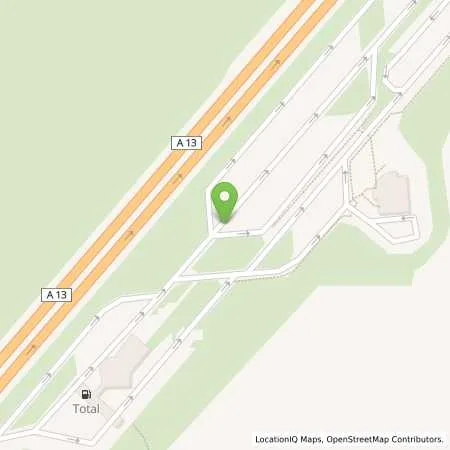 Standortübersicht der Tankstelle BAT Freienhufener Eck-Ost (TOTAL) in 01994 Drochow