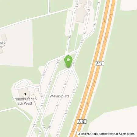 Standortübersicht der Tankstelle BAT Freienhufener Eck-West (TOTAL) in 01994 Drochow