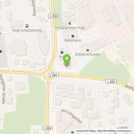 Standortübersicht der Tankstelle ARAL Tankstelle in 88267 Vogt