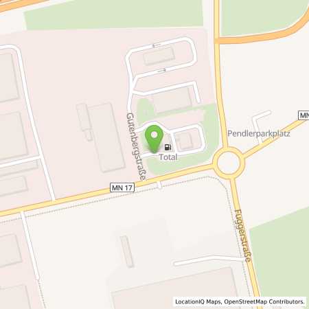 Standortübersicht der Autogas (LPG) Tankstelle: TOTAL Tankstelle in 87781, Ungerhausen