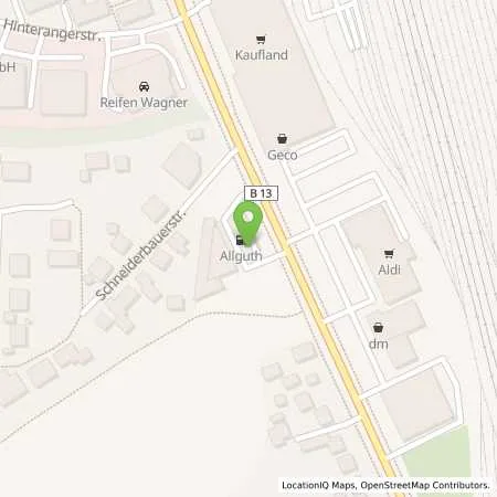 Standortübersicht der Tankstelle ALLGUTH Tankstelle in 85051 Ingoldstadt