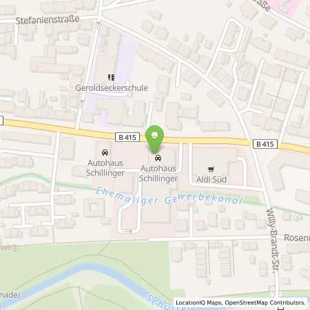 Standortübersicht der Tankstelle Autohaus Schillinger in 77933 Lahr