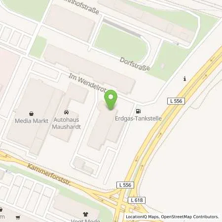 Standortübersicht der Tankstelle greenAUTOGAS GmbH in 76646 Bruchsal