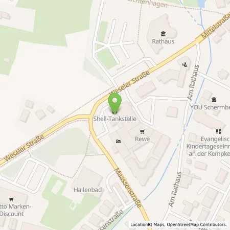 Standortübersicht der Tankstelle ARAL Tankstelle in 46514 Schermbeck