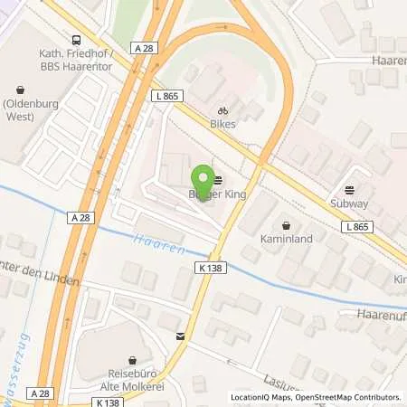 Standortübersicht der Tankstelle Aral Tankstelle Uwe Vollertsen in 26122 Oldenburg