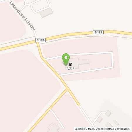 Standortübersicht der Autogas (LPG) Tankstelle: Agip Autohof in 16909, Liebenthal