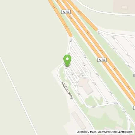 Standortübersicht der Tankstelle BAB-Tankstelle Walsleben-West (Agip) in 16818 Walsleben