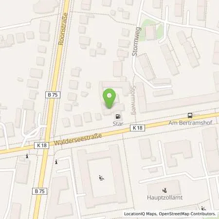 Standortübersicht der Tankstelle Star Tankstelle in 23566 Lübeck