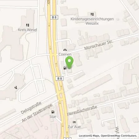 Standortübersicht der Tankstelle Aral Tankstelle (LPG der Aral AG) in 46483 Wesel