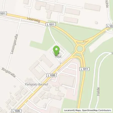 Standortübersicht der Tankstelle TOTAL Tankstelle in 99752 Bleicherode