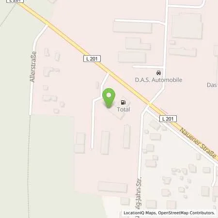 Standortübersicht der Tankstelle TOTAL Tankstelle in 14612 Falkensee