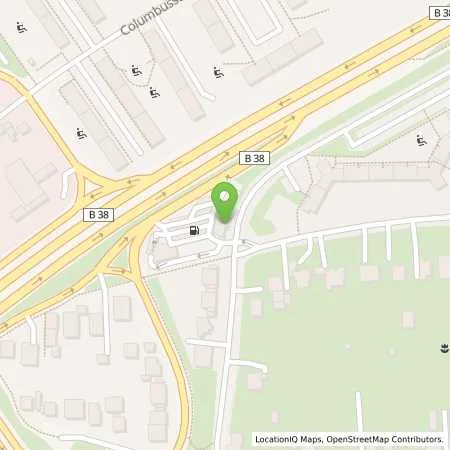 Standortübersicht der Tankstelle Aral-Center Kühn in 68309 Mannheim