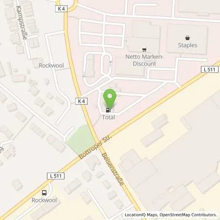 Standortübersicht der Tankstelle Total in 45964 Gladbeck