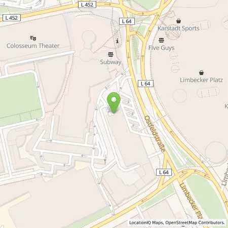 Standortübersicht der Tankstelle JET in 45127 Essen