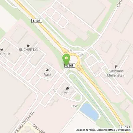 Standortübersicht der Tankstelle Aral Tankstelle (LPG der Aral AG) in 77972 Mahlberg/ Ettenheim