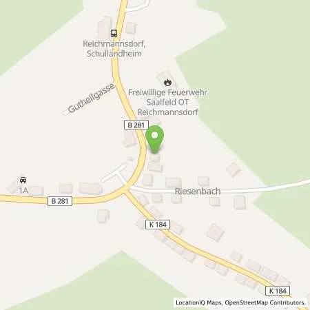 Standortübersicht der Tankstelle TOTAL Station Hans Höhn in 98739 Lichte