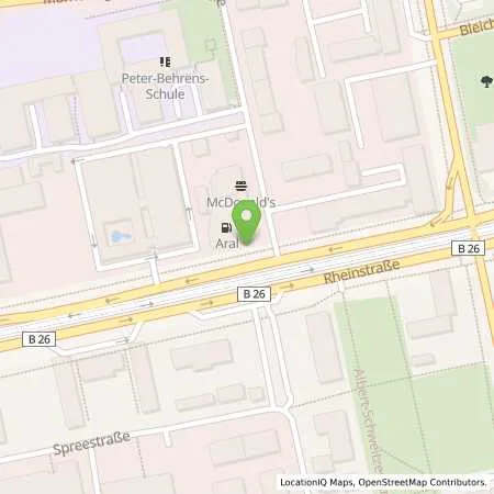 Standortübersicht der Tankstelle Aral Tankstelle (LPG der Aral AG) in 64295 Darmstadt