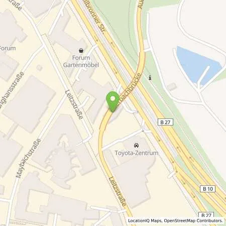 Standortübersicht der Tankstelle Aral Tankstelle (LPG der Aral AG) in 70469 Stuttgart