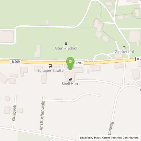 Standortübersicht der Autogas (LPG) Tankstelle: SHELL-Tankstelle in 21385, Amelinghausen