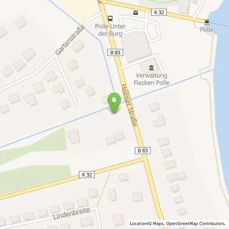 Standortübersicht der Tankstelle Q1 in 37647 Polle
