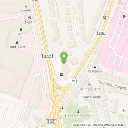 Standortübersicht der Tankstelle Shell Station Heiko Schulz GmbH in 23560 Lübeck