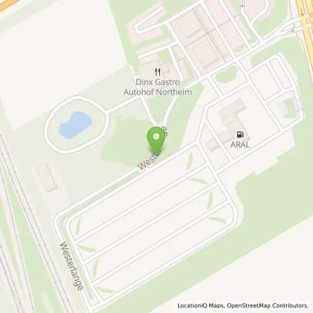 Standortübersicht der Tankstelle Autohof Northeim (LPG der Aral AG) in 37154 Northeim