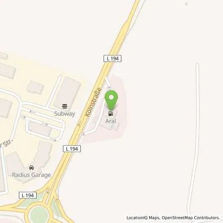 Standortübersicht der Tankstelle Aral Tankstelle (LPG der Aral AG) in 50321 Brühl