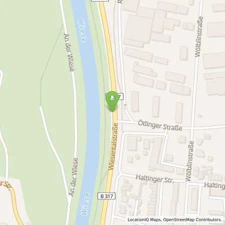 Standortübersicht der Tankstelle GWT Tankstellenbetrieb GmbH in 79539 Lörrach