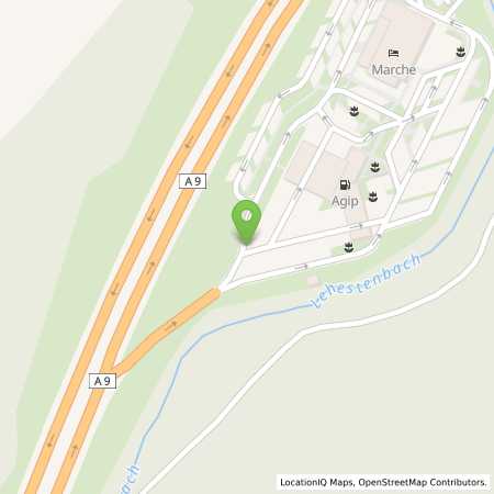 Standortübersicht der Autogas (LPG) Tankstelle: Agip Tankstelle in 07927, Hirschberg