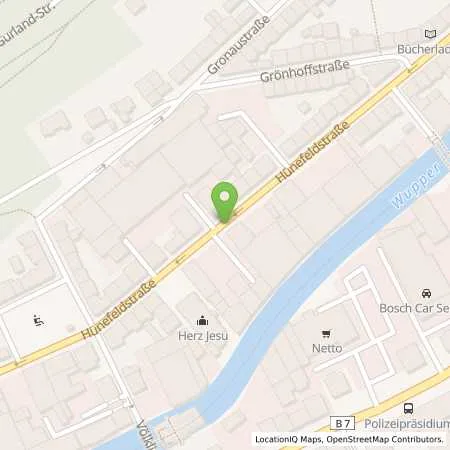 Standortübersicht der Tankstelle Carsten Lusebring GmbH in 42285 Wuppertal-Elberfeld