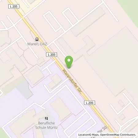 Standortübersicht der Tankstelle BUHL Tankstellen & Service - Shell Station in 17192 Waren