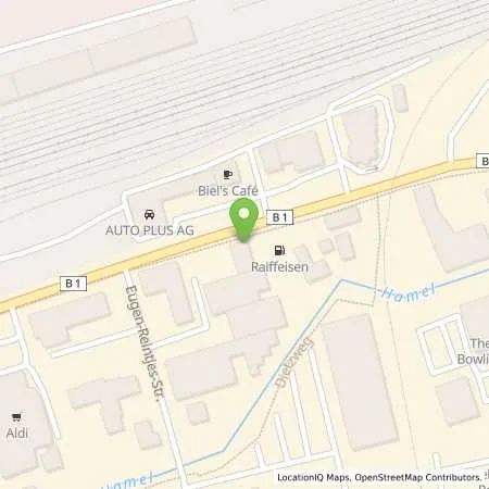 Standortübersicht der Tankstelle Raiffeisen-Landbund e.G. in 31789 Hameln