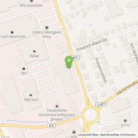 Standortübersicht der Tankstelle Total Tankstelle in 55411 Bingen