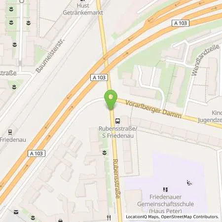 Standortübersicht der Tankstelle Autowerkstatt rubens in 12157 berlin