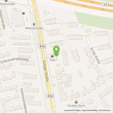Standortübersicht der Tankstelle Star-Tankstelle Jörg Jeschio in 44339 Dortmund