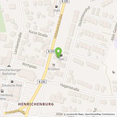 Standortübersicht der Autogas (LPG) Tankstelle: Star-Tankstelle Christian Bünning in 44581, Castrop-Rauxel