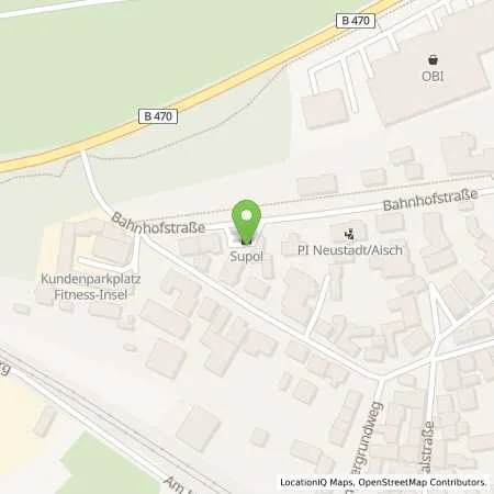 Standortübersicht der Tankstelle Supol in 91413 Neustadt/Aisch