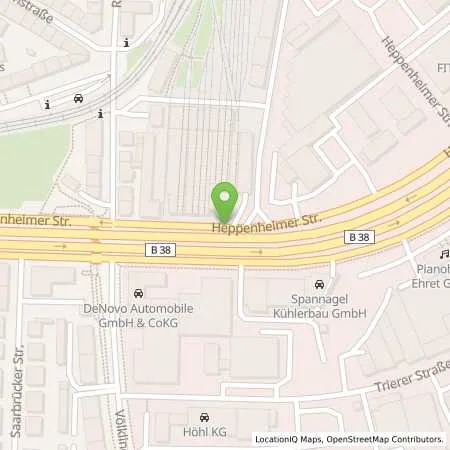 Standortübersicht der Tankstelle Brenner GmbH in 68309 Mannheim