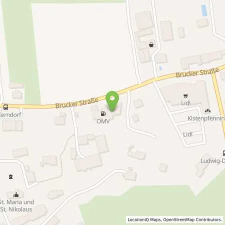 Standortübersicht der Tankstelle OMV-Dachau in 85221 Dachau