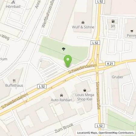 Standortübersicht der Tankstelle Aral Tankstelle Daniela Mohr in 24143 Kiel